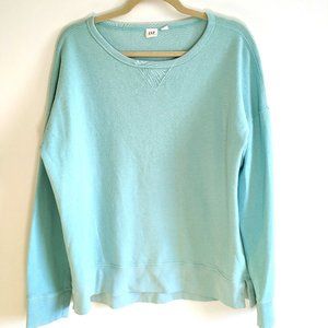 GAP mint color Crew Neck Pullover Sweatshirt, Casual Long Sleeve Sweater, size M
